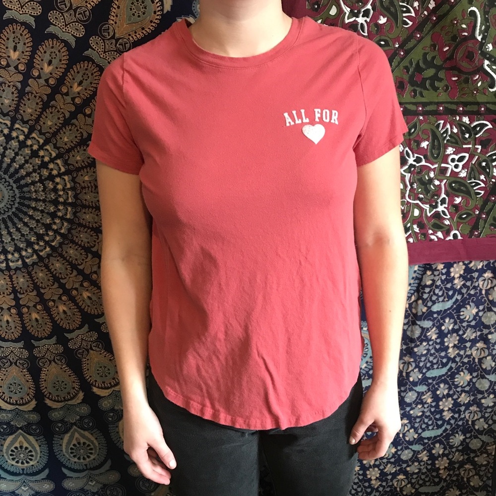 Pink Old Navy Tee Heart Detail